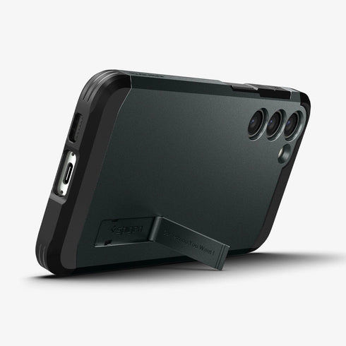 ACS05623 - Galaxy S23 Ultra Case Tough Armor in black showing the back